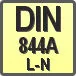 Piktogram - Typ DIN: DIN 844 A L-N
